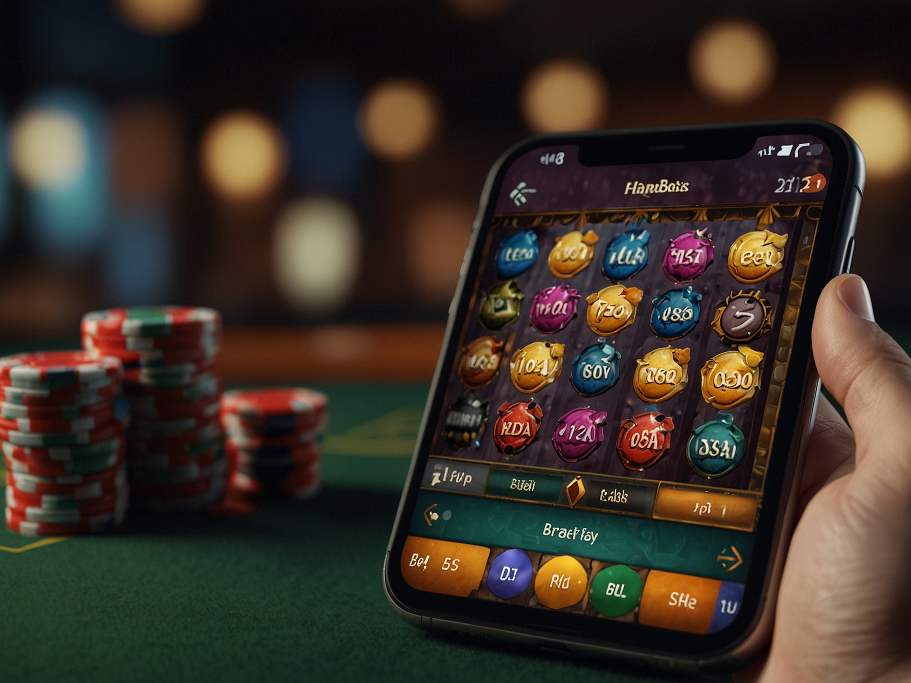 Mobile app interface for Oh my spins